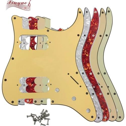 Pleroo Guitar Parts - For FD US 11 Mounting Screw Hole Standard Start Player HH Guitar pickguard Double pickup screw hole