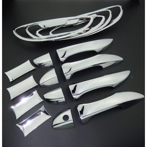 For Toyota Corolla 2013-2017 E160 E170 MK11 Car Styling ABS Chrome Side Door Handle Cover Trim & Door Bowl Cover 2014 2015 2016