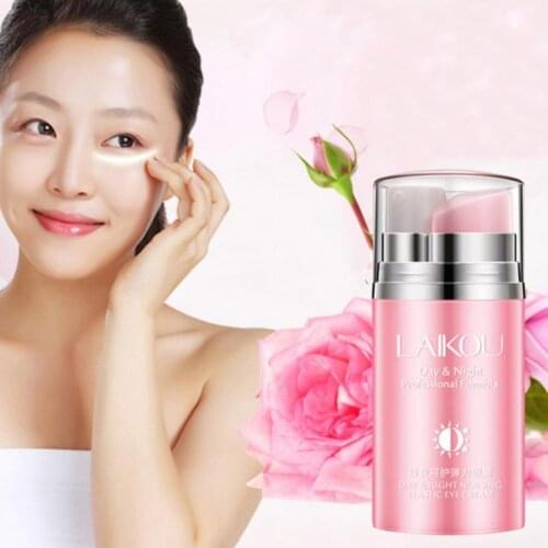 LAIKOU Day and Night Elastic Eye Cream Skin Care Eye Bags Removal Anti-envelhecimento Dark Circles Anti Wrinkle Anti Age TSLM1