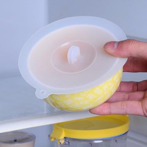 1Pcs Sealed Bowl Cover Silicone Refrigerator Microwave Oven Dust Heating Preservation Bowl/Cup Lid