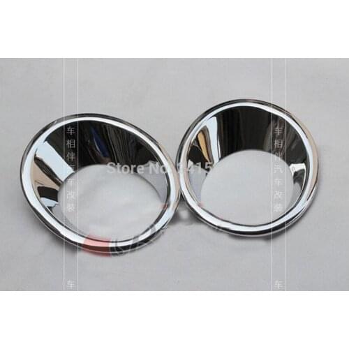 FOR Hyundai Santa Fe 2010 Chrome Front Fog light Luminaire Trim Car Styling Car Accessories 2 pcs
