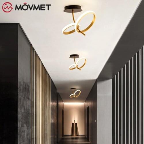 Bend Nordic Ceiling Lights Modern led Ceiling Lamp For Living room Cedroom Ccorridor 110V 220V Home Deco Lighting Lamp