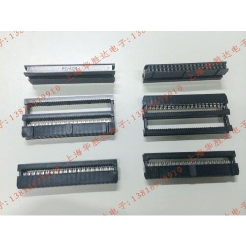 Cable grey cable connector crimping head fc-40p-2.54 idc flat cable connector