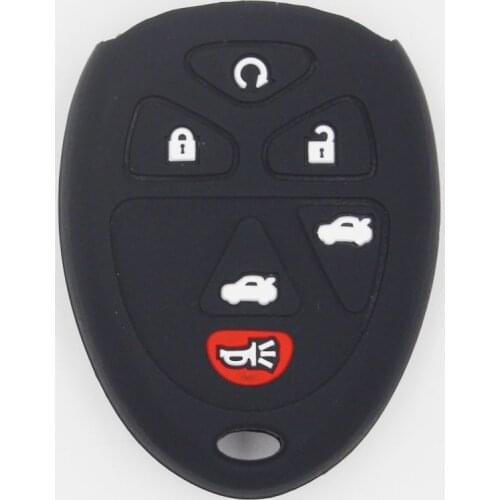 KAPU for Chevrolet SRX Suburban 6 Buttons GMC Acadia Yukon Silicone car key cover High quality Shockproof Wearproof Remote key