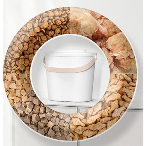 5KG Pet Food Storage Containers Bird Puppy Kitten Auto Vacuum Nuts Beans Airtight Bin Fresh Moisture Proof Outdoor Pet Supplies