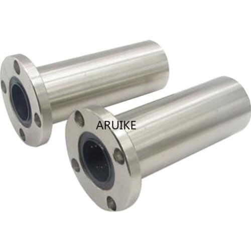 1PCS 6mm/8mm/10mm/12mm LMF6LUU/LMF8LUU/LMF10LUU LMF Long Type Series Round Flange Coupling Linear Motion Bearing For Rod shaft