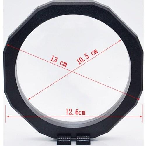 126*130MM PET Membrane Jewelry Ring Pendant Display Stand Holder Bague Packaging Box Protect Jewelery Floating Presentation Case