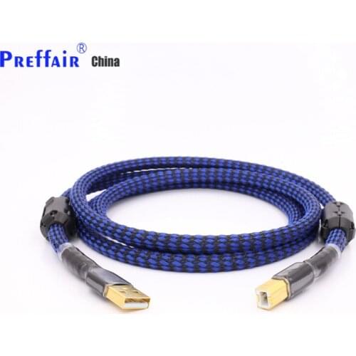 New 2FT/3FT/5FT HIFI USB Cable DAC A-B Alpha OCC Digital AB Audio A to B high end