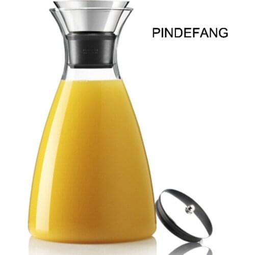 PINDEFANG Carafe Drip-free Ice Tea Jug Heat-resistant Glass Denmark SOLO My Water Pot Coffee Milk or Ingesting Bottle Decoration