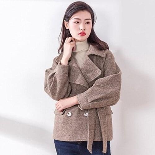 Thick Cashmere Coat Female Short Paragraph 2018 Autumn And Winter New Korean Womens Casual Fashion Loose Coat