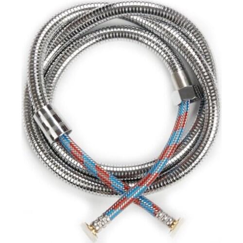 High quality shower hose encrypted electroplated shower pipe explosion-proof tube strong hydraulic braided shower stainless stee