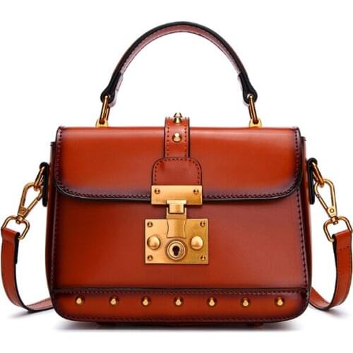 Mini Women Leather Bag Luxury Handbags Designer Genuine Leather Shoulder Bags Small Vintage Female Crossboday Bags for Girls sac