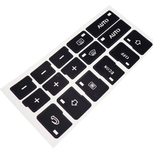 1pc Car Air Condition AC Climate Control Button Repair Stickers Decals For Audi A4 A6 B6 B7 2000 2001 2002 2003 2004