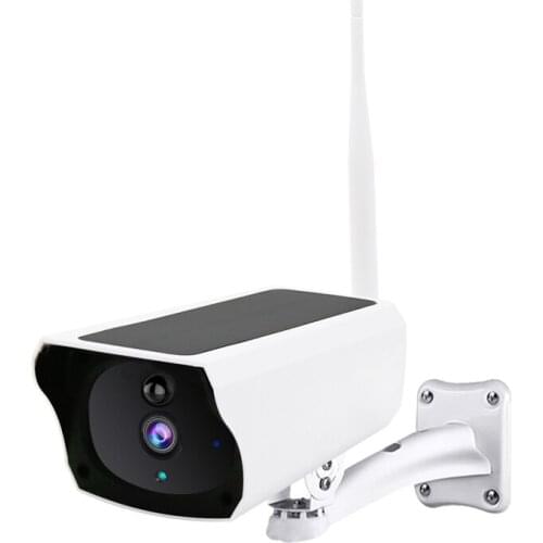 1080P 2MP Wireless WiFi Solar Panel Rechargeable Battery PIR Motion Alarm Two Way Audio Outdoor Security CCTV Bullet Camera