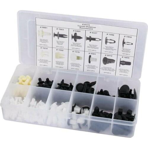 146Pcs Car Clip Auto Fastener Clip Mixed Car Body Plastic Push Retainer Clamp Auto Repair Accessories For Toyota Mitsubishi