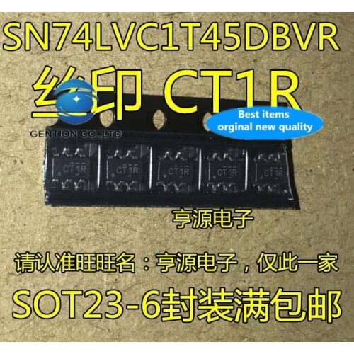 30pcs 100% orginal new real stock SN74LVC1T45DBVR SN74LVC1T45 silk-screen CT1F CT1R SOT23-6