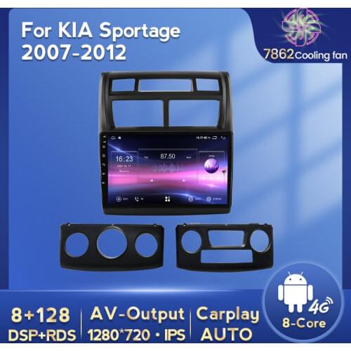 128G ROM 6G RAM Android 11 Car multimedia Navigation gps player For Kia Sportage 2 2007 - 2012 Carplay + Android Auto DSP IPS