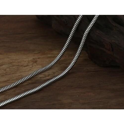 3mm Solid 925 Sterling Silver snake Necklace Chain Men Women Jewelry gift A5119