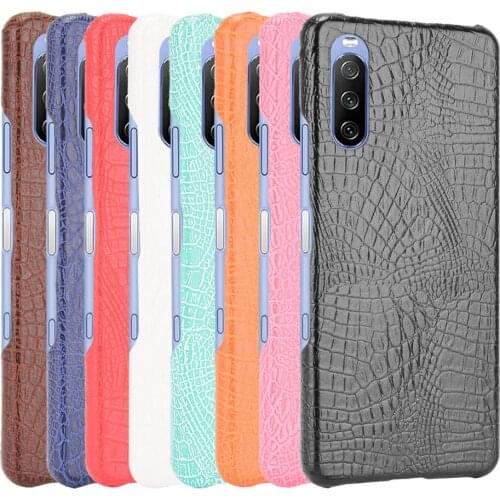 For Sony Xperia 10 III Case Luxury Crocodile pattern PU leather Case For Sony Xperia 10 III 10III Phone Case