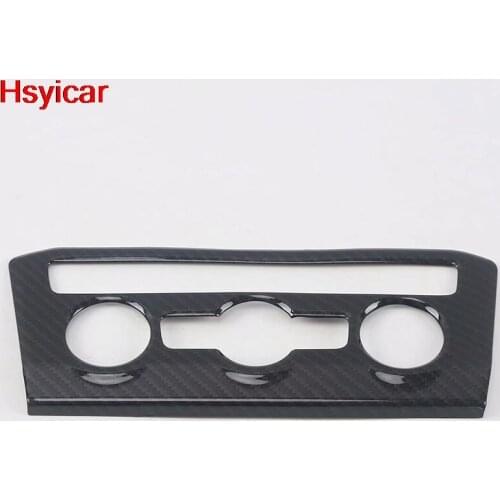Hsyicar For Volkswagen Tiguan MK2 2017 2018 2019 Front Center Control Air Condition Button Cover Trim Accessories StainlessSteel