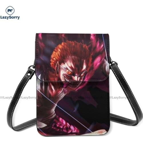 Doflamingo Shoulder Bag Streetwear Woman Mobile Phone Bag Fashion Aesthetic Leather Bags