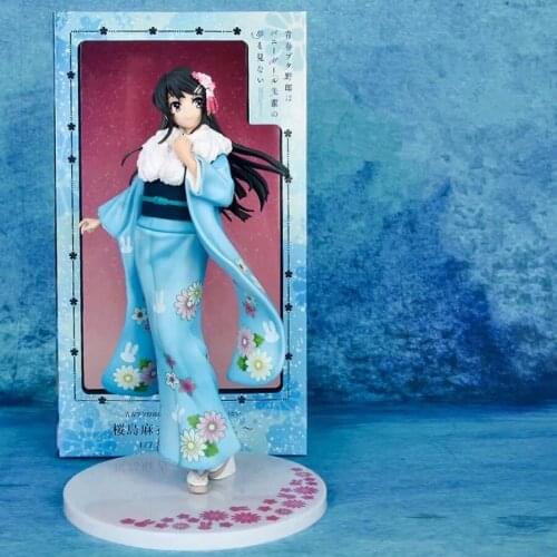 23cm Anime Rascal Does Not Dream of Bunny Girl Sakurajima Mai PVC Action Figure Sexy Girl Adult Toy Collection Model Doll Gift