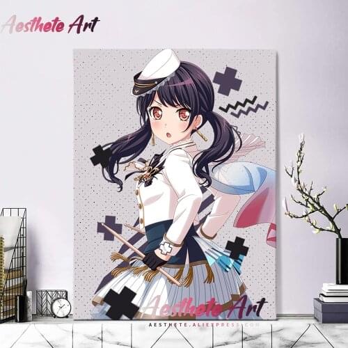 Futaba Tsukushi BanG Dream Anime Canvas Painting Wall Art Posters Prints Pictures Living Room Decoration Home Decor Pattern