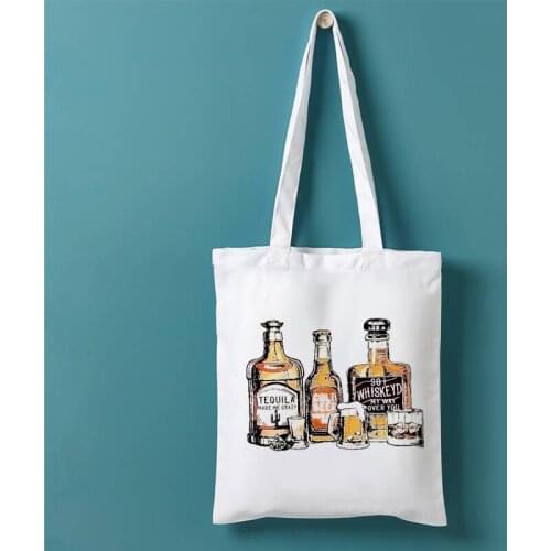 Whiskey Graphic Tee O-Neck Summer Casual Women Clothes Wine Harajuku White T-shirt Aesthetic Gothic Friend Black Top L