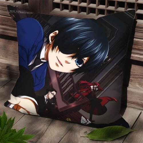 Hobby Express Japanese Square Dakimakura Pillow Cover Black Butler Anime SPC44