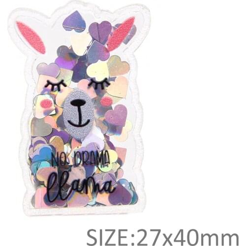 Cute Animal Rhinestones Sequin Shakers Art Sew For Bow-knot Festival Crafts Decoration Quicksand Acrylic Planar Resin 1Yc17972