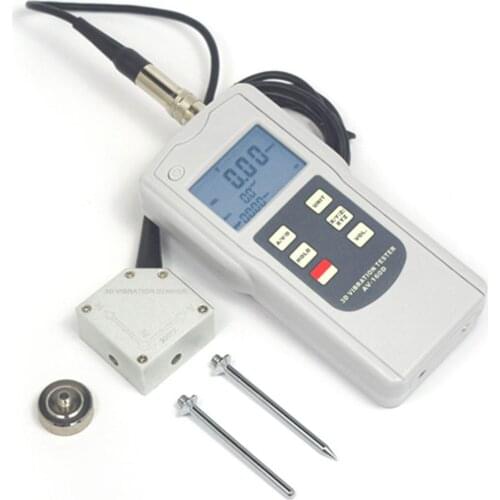 New Digital 3D Vibration Tester AV-160D Meter Gauge With 3-Axis Piezoelectric accelerometer Vibration Sensor