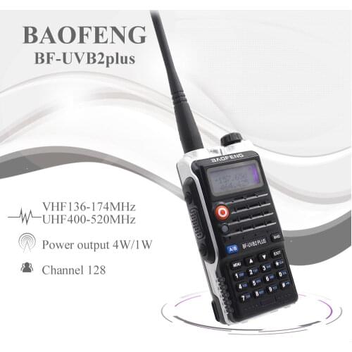 Baofeng UV-B2Plus Walkie Talkie 8W Dual Band 136-174MHz 400-520mhz 4800mah Two Way Radio Ham Radio UVB2 Plus FM Transceiver