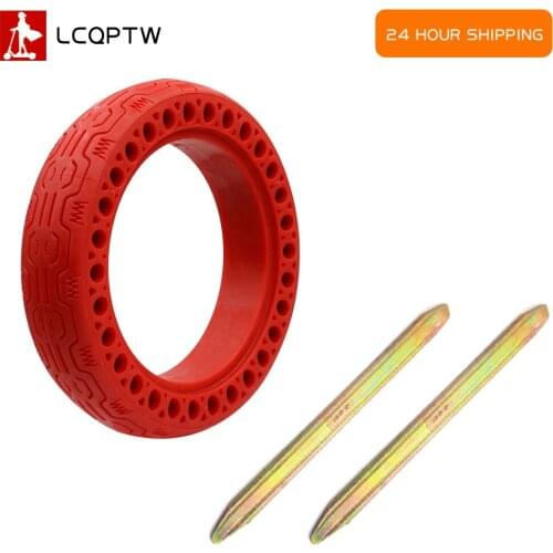 Durable red Tire for Xiaomi M365/ Pro MI Scooter Tyre Solid Tires Shock Absorber Non-Pneumatic Tyre Damping Rubber Tyres Wheel