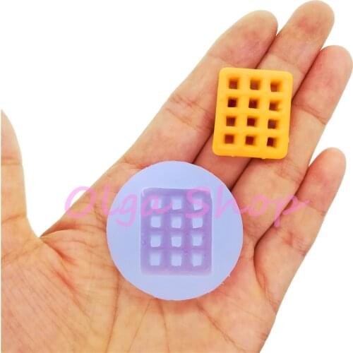 QYL501U Biscuit Cookie Silicone Mold Fondant Cake Decoration Candy Resin Art Earrings Pendant Necklace Clay 26.2mm x 22.0mm