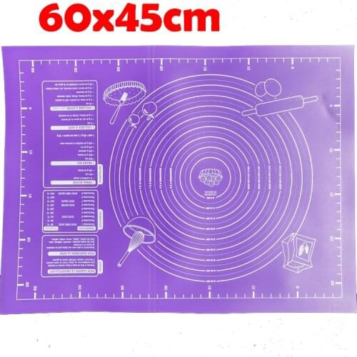 45x60cm Silicone Pasta Mat Pad Kneading Pad Kitchen Bakeware Baking Mat Sheet Pastry Tools Measuring Appliance Kitchen Gadgets