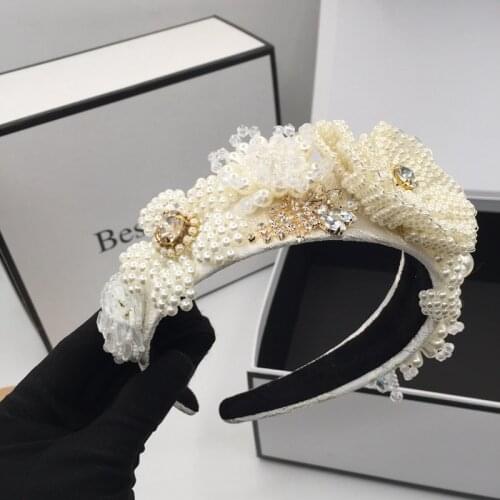 Goth Wedding Wide Headband Braided Hair Brand Knitted Head Black Multicolor Hairband Women Headwear