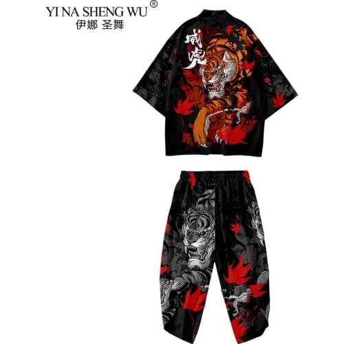 Plus Size XS-6XL Kimono Men Japanese Clothes Yukata Samurai Costume Haori Coat Pants Beach Kimono Cardigan Japanese Streetwear
