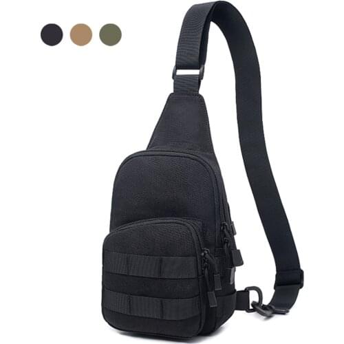 1000D Tactical Shoulder Bag Portable Military Man Chest Crossbody Bag Outdoor Utility Backpack for Hunting Camping Climbing