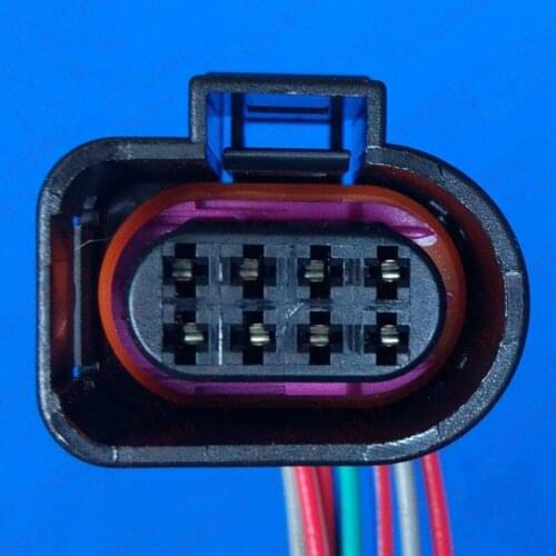 2pcs/lot 8 Pin/Way 09G (6AT) Gearbox Plug Connector With Cable Wire Pigtail For Volkswagen Sagitar Malibu Bora Polo Golf Lavida