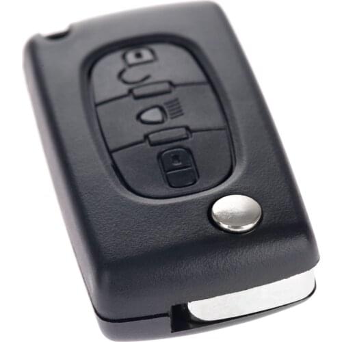 3 Buttons Auto Flip Folding Remote Entry Key Shell Case Cover Replacement Car Key Fob For Citreon C2 C3 C4 C5 C6 Blank Blade