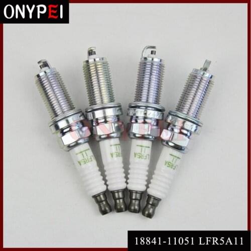 4pcs/lot Normal Spark Plugs 18841-11051 LFR5A11 for Hyundai Kia Sorento 2011-2012 2.4 3.5