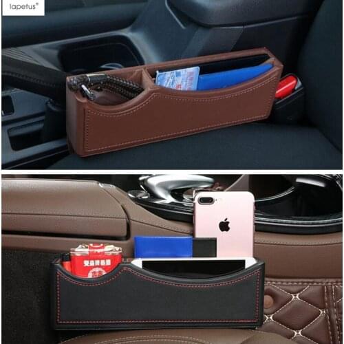 Lapetus Accessories For Nissan Qashqai J11 / X-Trail T32 Rogue / Teana Altima Seat Gap Container Storage Box Cover Kit 1 Pcs