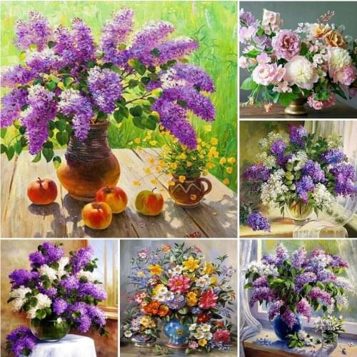5D DIY Diamond Painting Colorful Flowers Embroidery Cross Stitch Home Decor resin Diamond Art Full Drill Gift