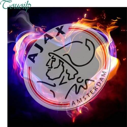 5d diy diamond painting AJAX team badge football picture diamond picture full round square diamond embroidery cross stitch AJAX