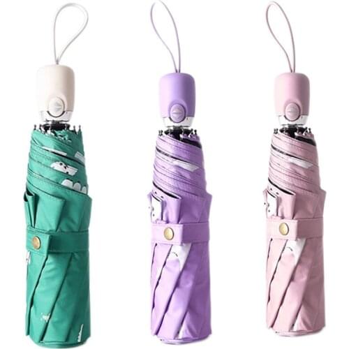 Cartoon Alpaca Automatic Umbrella Clear Folding Umbrellas for Children Kids Women UV Rain Anime Rain Umbrella