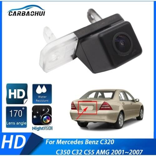 Car Reverse Camera Rear View Parking Camera CCD HD ​170 Degree Night Vision For Mercedes Benz C320 C350 C32 C55 AMG 2001~2007
