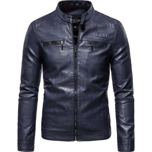 Brand clothing Men Leather Jackets Men Jacket High Quality Classic Motorcycle Bike Cowboy Jackets Male Plus Thick Coats S-4XL
