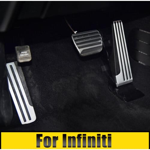 For Infiniti G25 G35 G37 Q50 Q60 EX25 QX50 QX70 EX FX M25 Q60S Accelerator Gas Brake Pedal Footrest Case Pads Trim Accessories