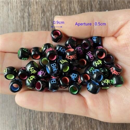 JunKang 60pcs mixed batch avariety of irregular large-hole DIY handmade spacer beads wholesale jewelry