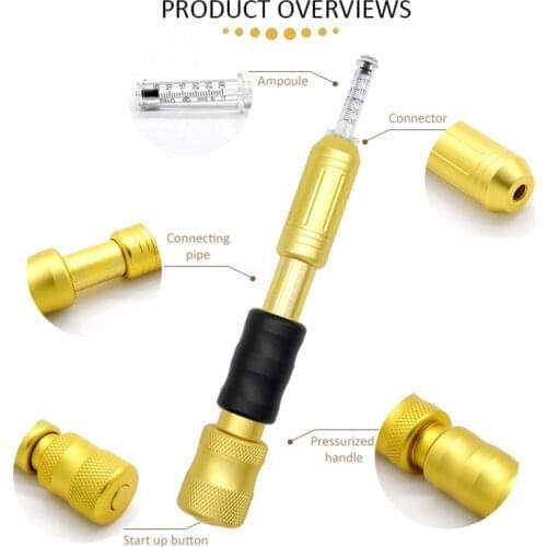 Korea 0.3ml Hyaluronic Acid Pen Atomizer Hyaluron Gun No-Needle Mesotherapy Gun For Anti-wrinkle Lip Face Lifting Filler Beauty